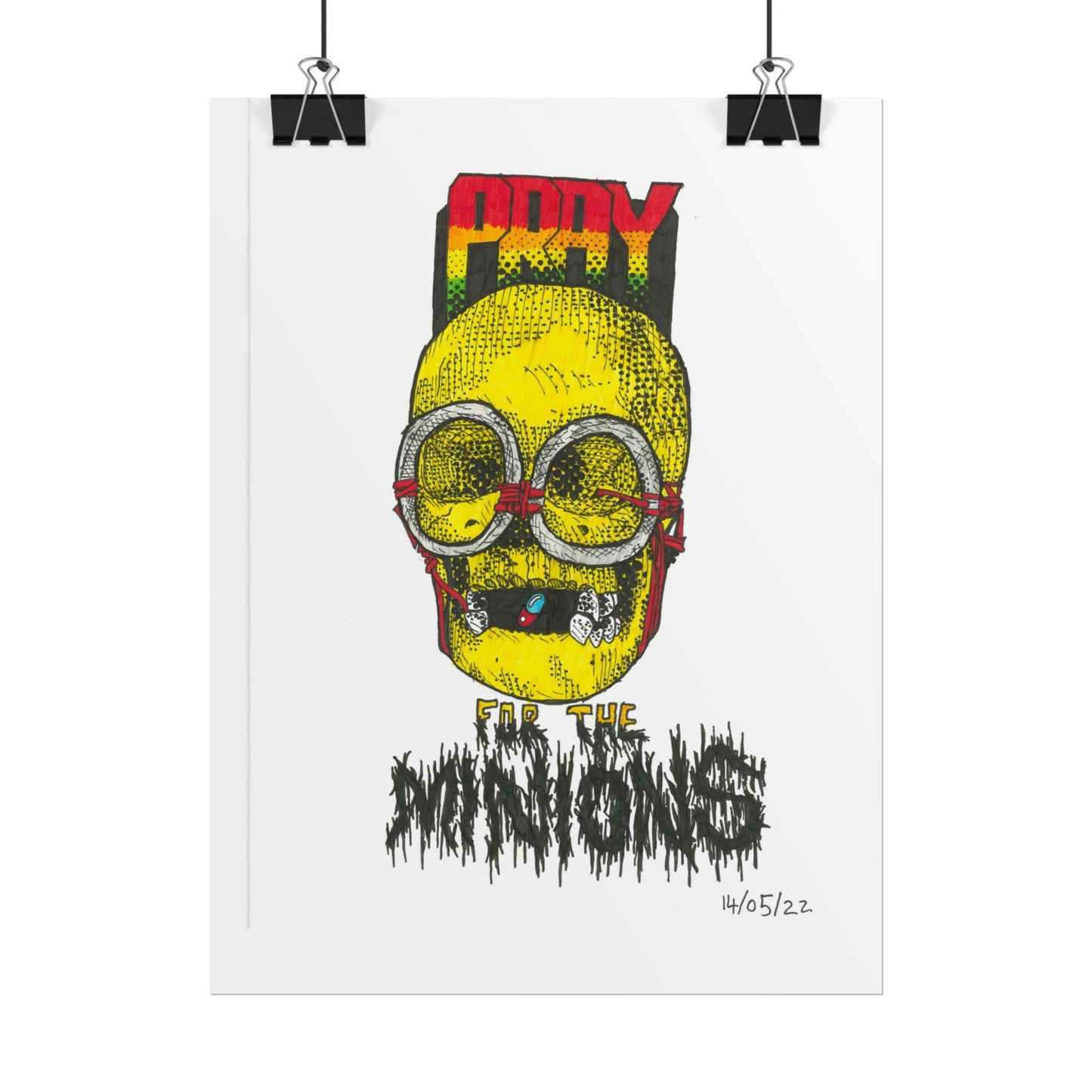 Rapscallion Pray For Minions Rolled Poster