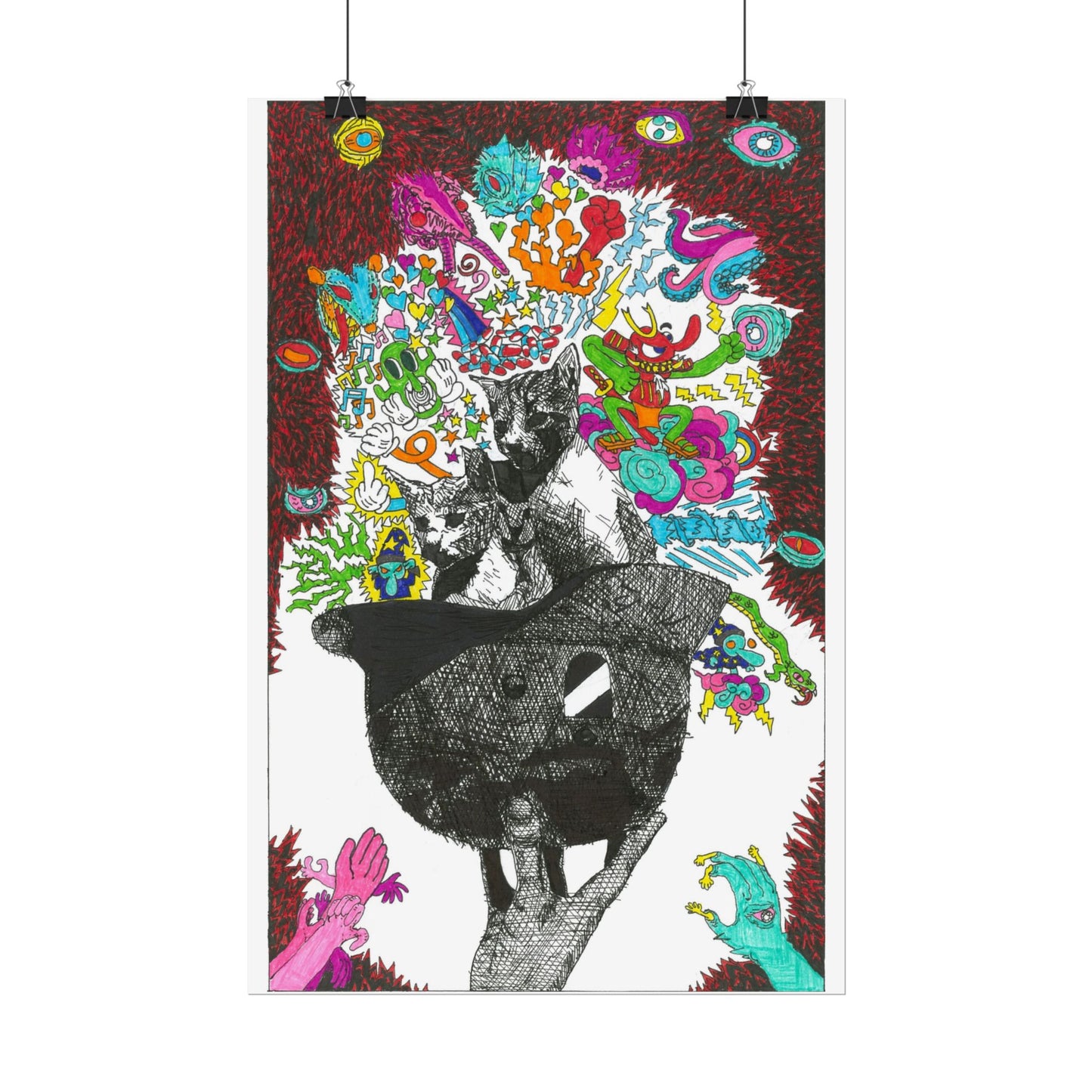 Rapscallion Fascist Feline Rolled Poster