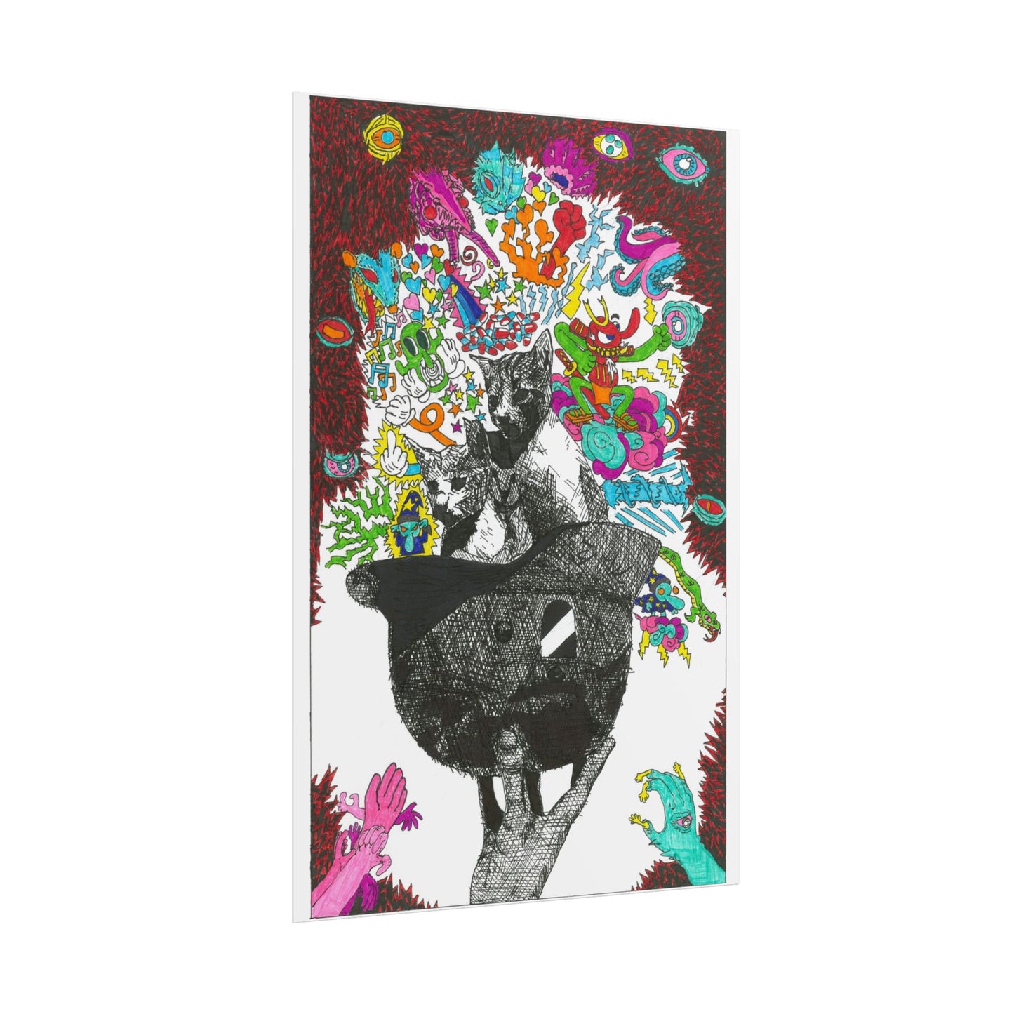 Rapscallion Fascist Feline Rolled Poster