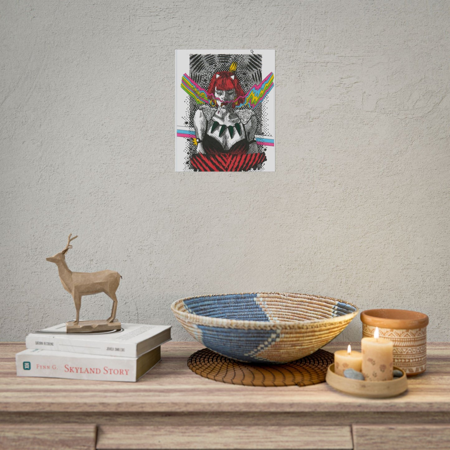 Rapscallion Wolf Girl Rolled Poster