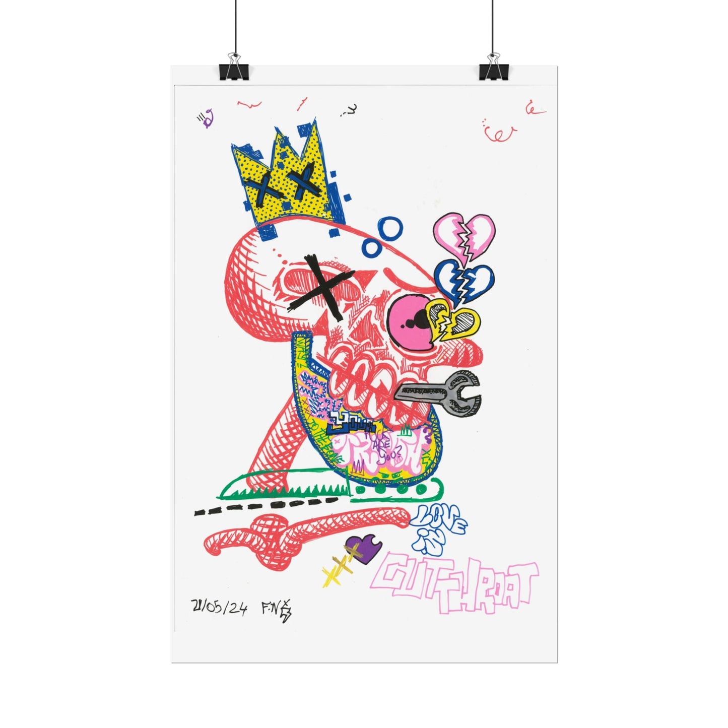 Rapscallion Cut Throat Rolled Poster