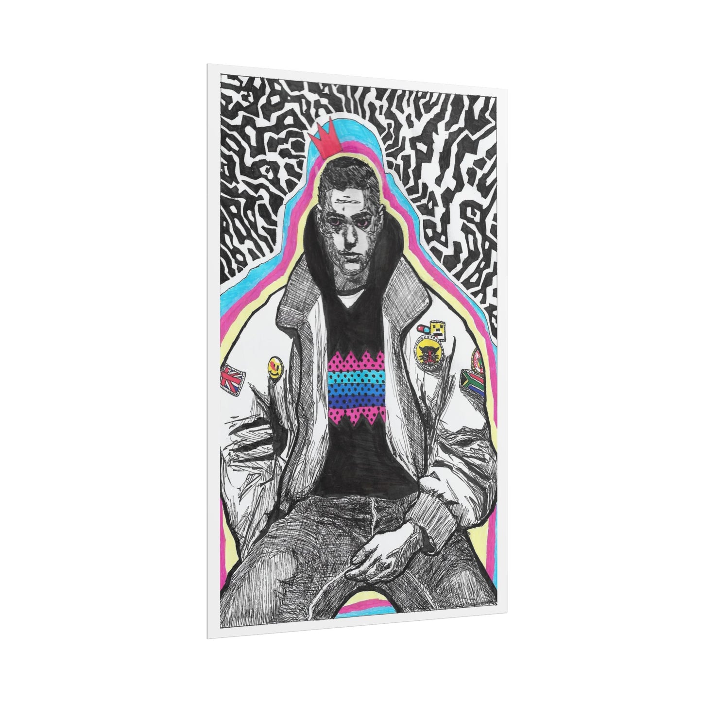 Rapscallion Self Portrait 2020 Rolled Poster