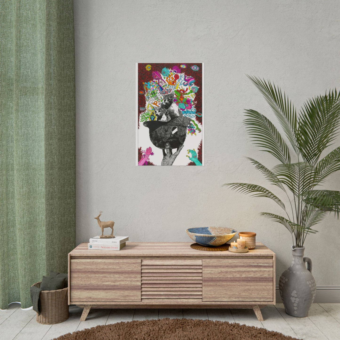 Rapscallion Fascist Feline Rolled Poster