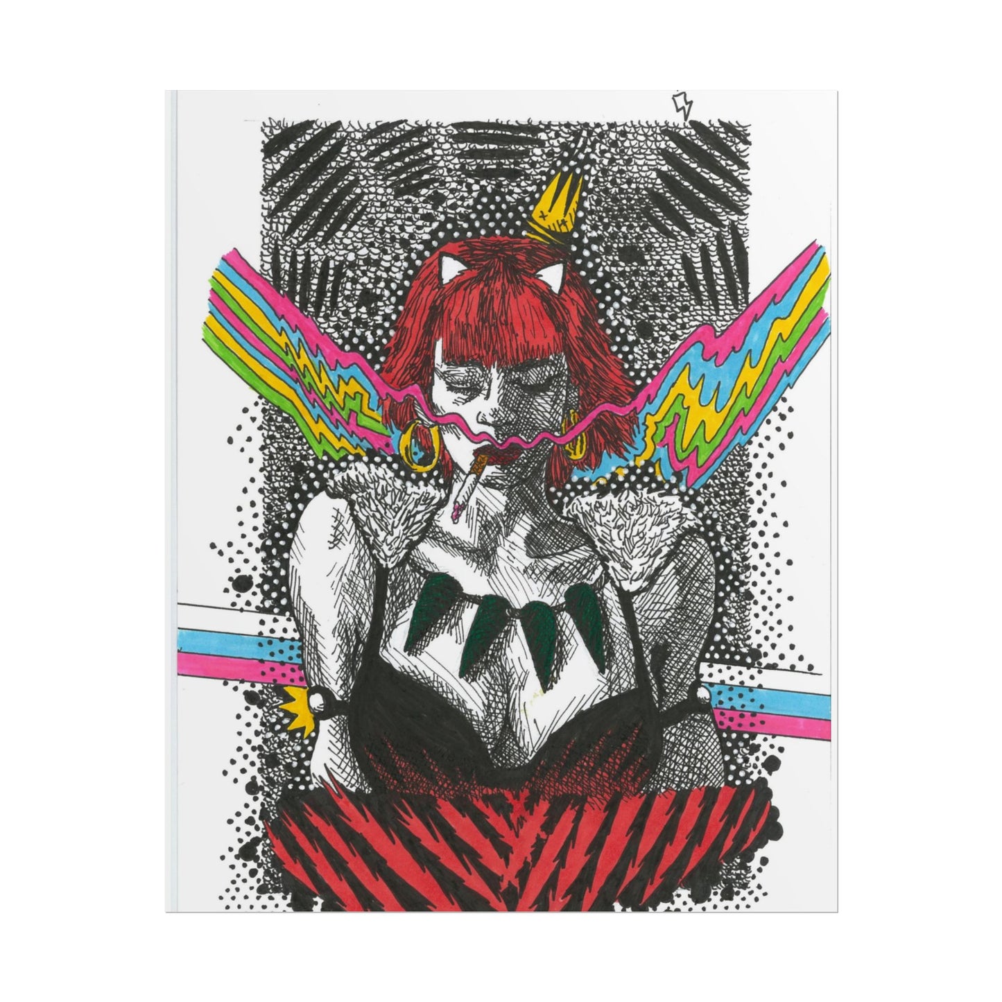 Rapscallion Wolf Girl Rolled Poster