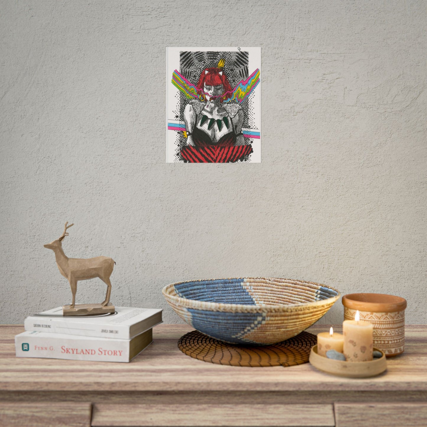 Rapscallion Wolf Girl Rolled Poster