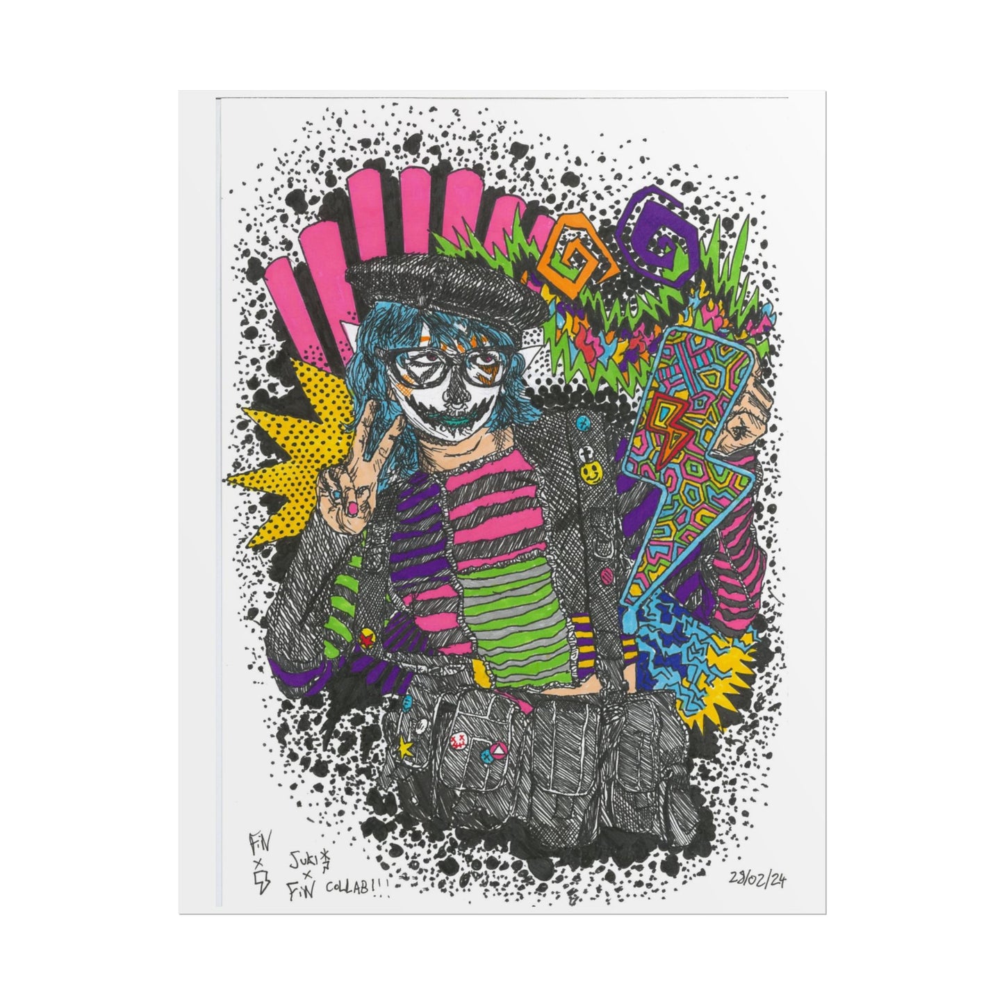 Rapscallion X Juki Rolled Poster