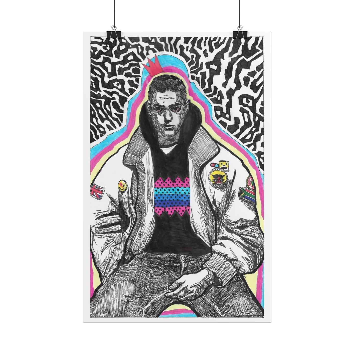 Rapscallion Self Portrait 2020 Rolled Poster