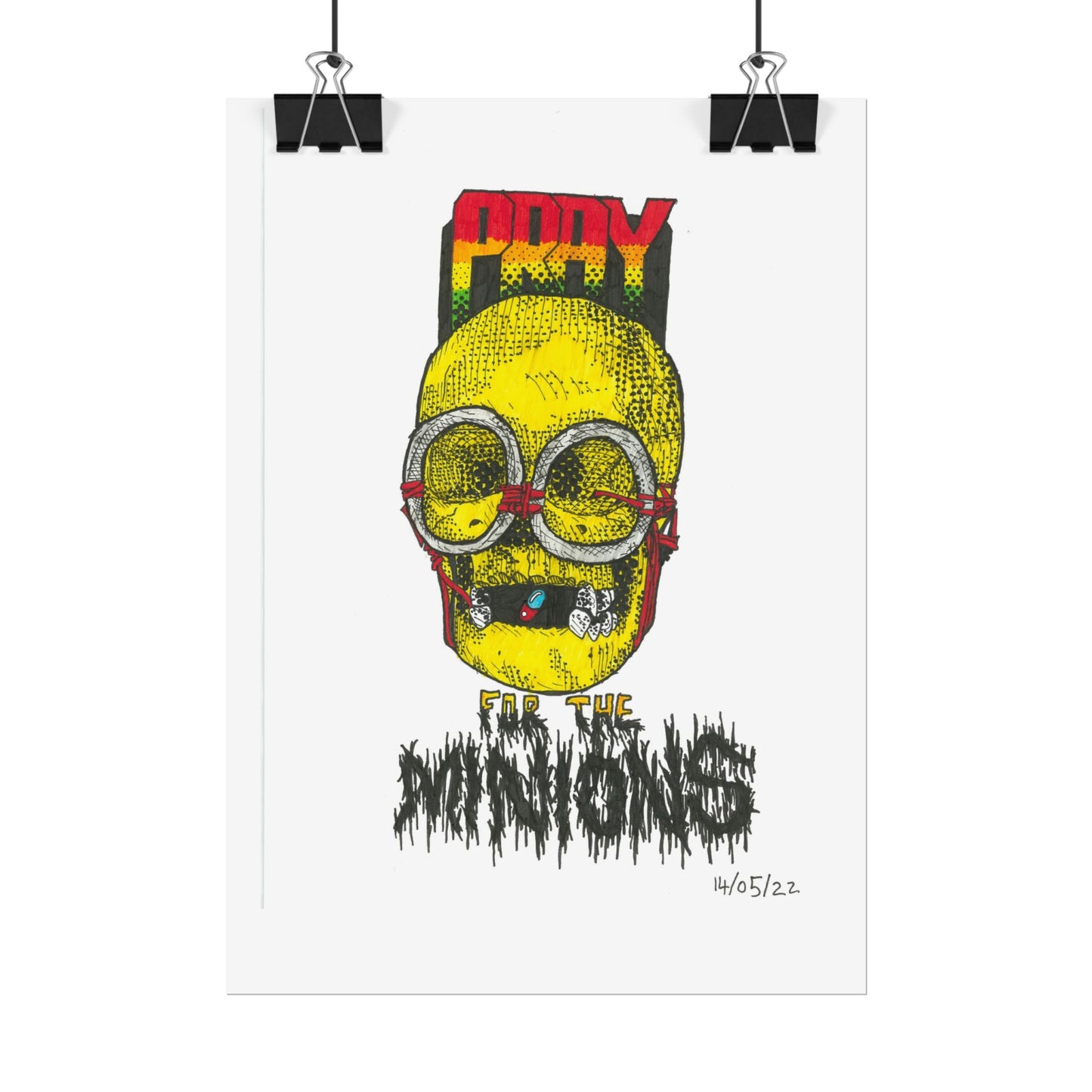 Rapscallion Pray For Minions Rolled Poster