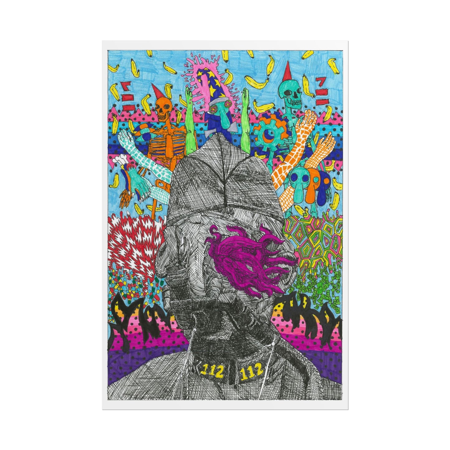 Rapscallion Squid Face Rolled Poster