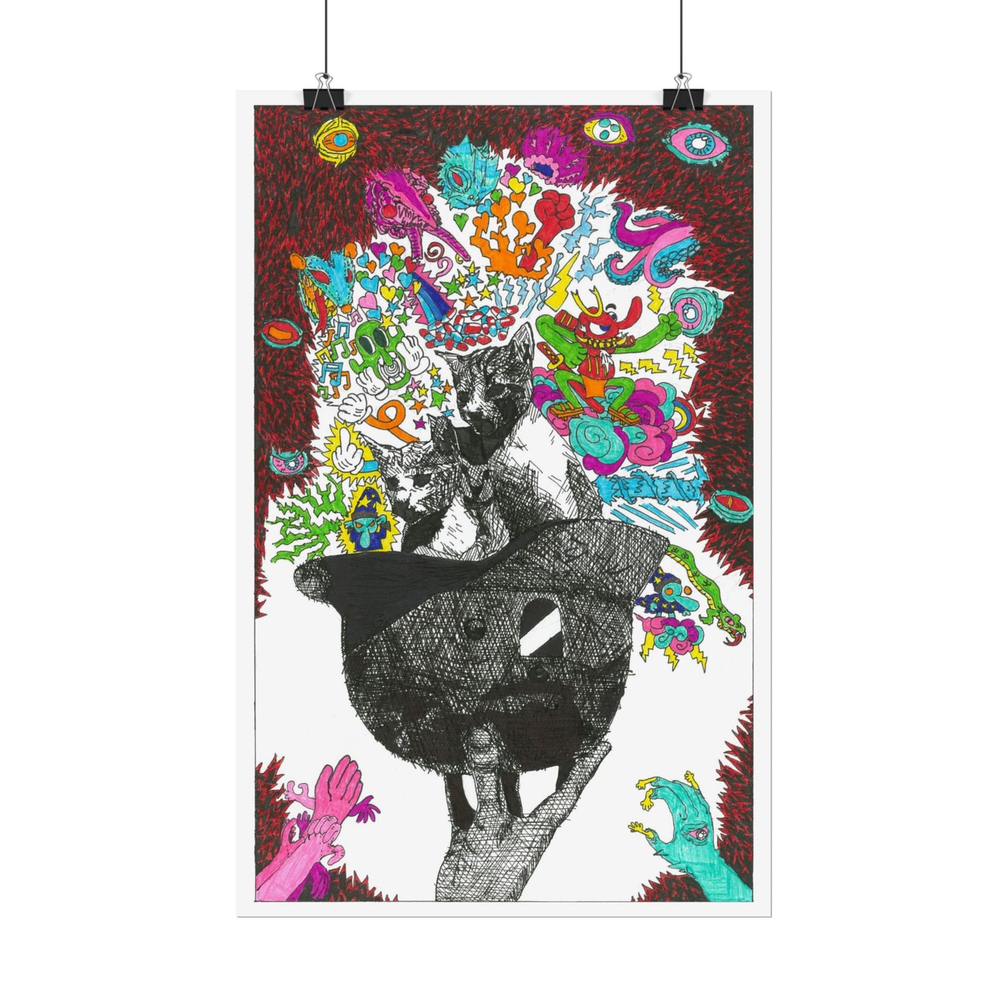 Rapscallion Fascist Feline Rolled Poster