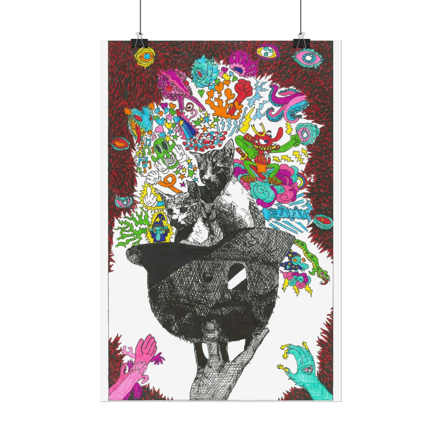 Rapscallion Fascist Feline Rolled Poster
