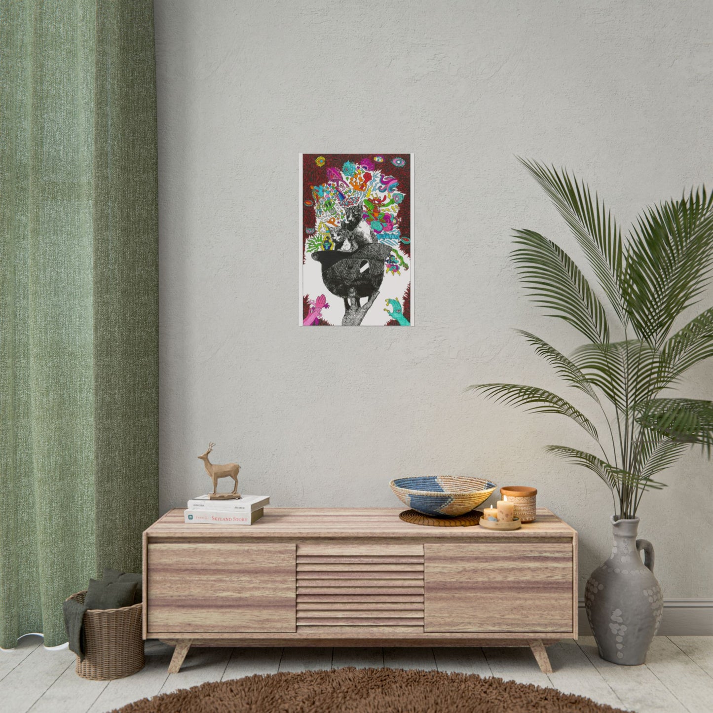 Rapscallion Fascist Feline Rolled Poster