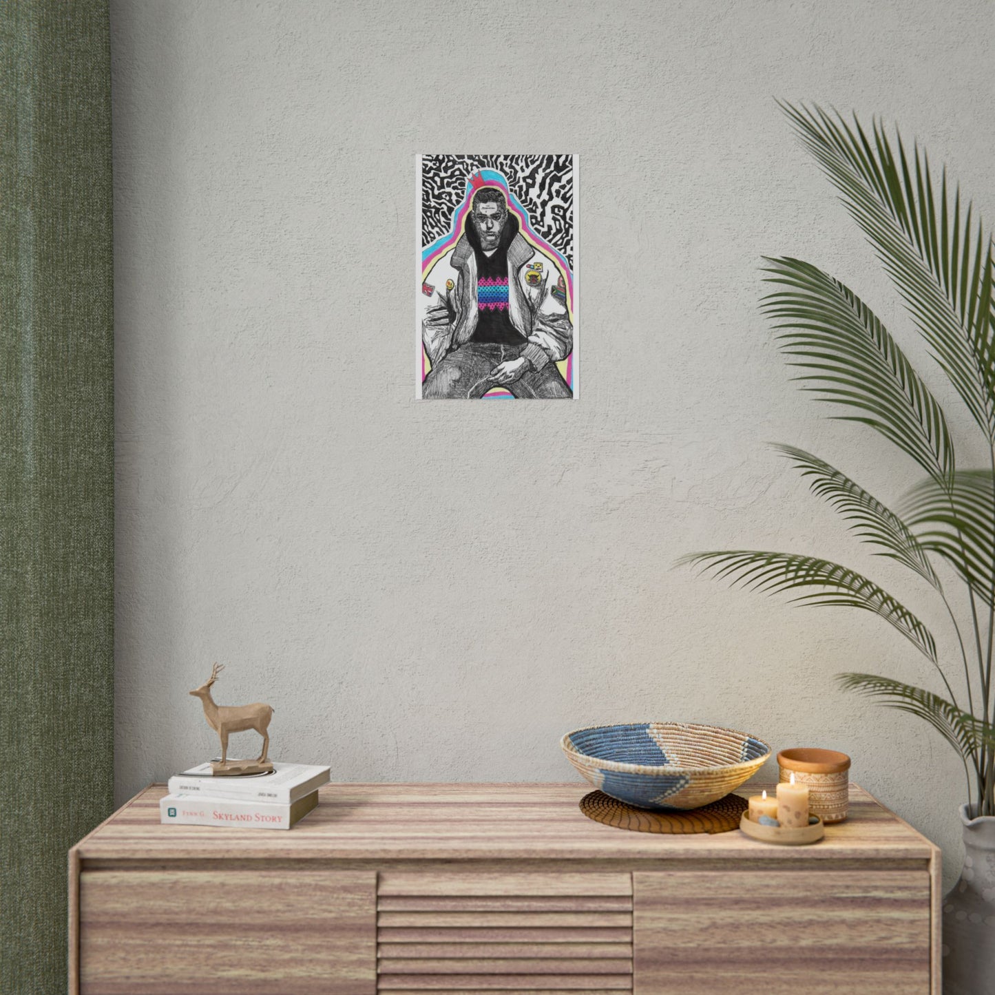 Rapscallion Self Portrait 2020 Rolled Poster