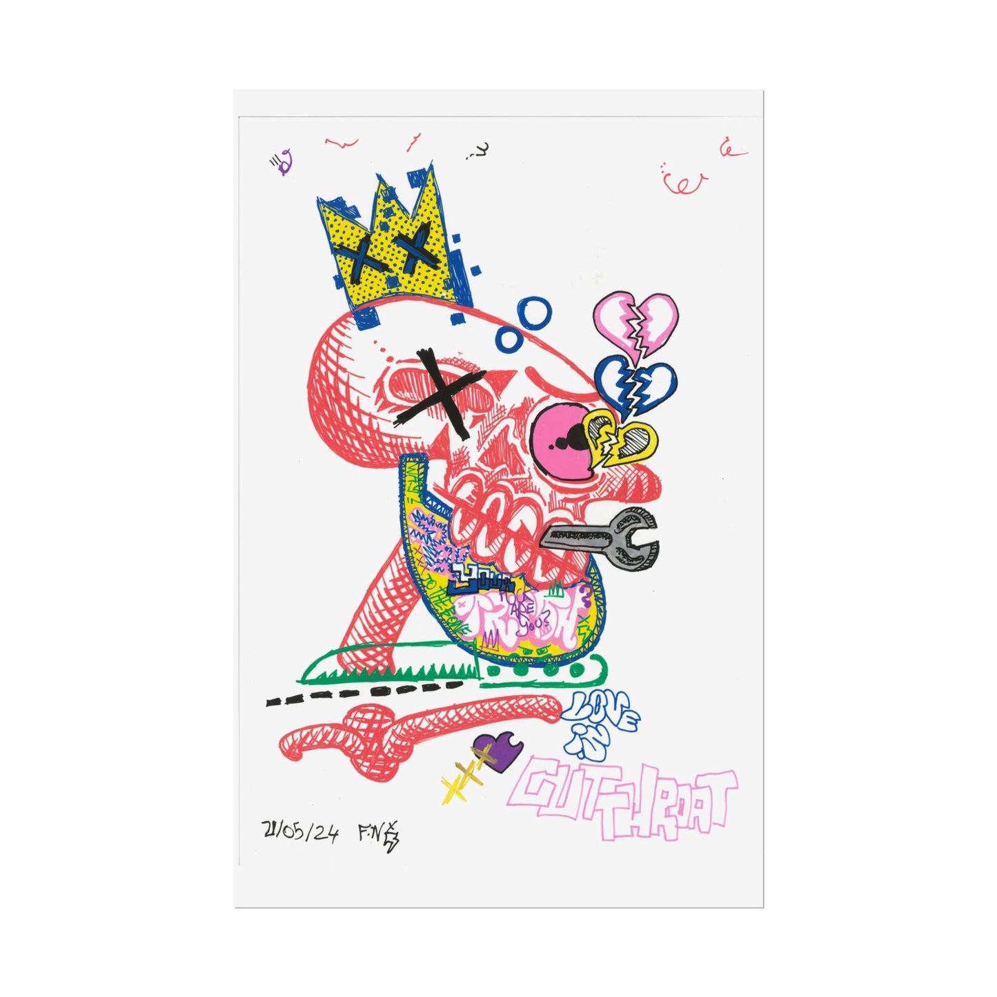 Rapscallion Cut Throat Rolled Poster