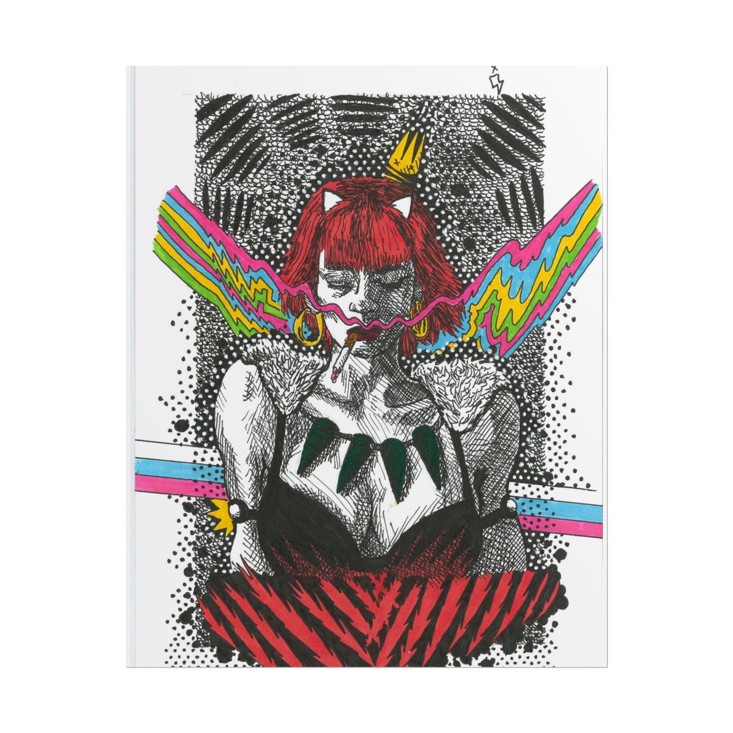 Rapscallion Wolf Girl Rolled Poster