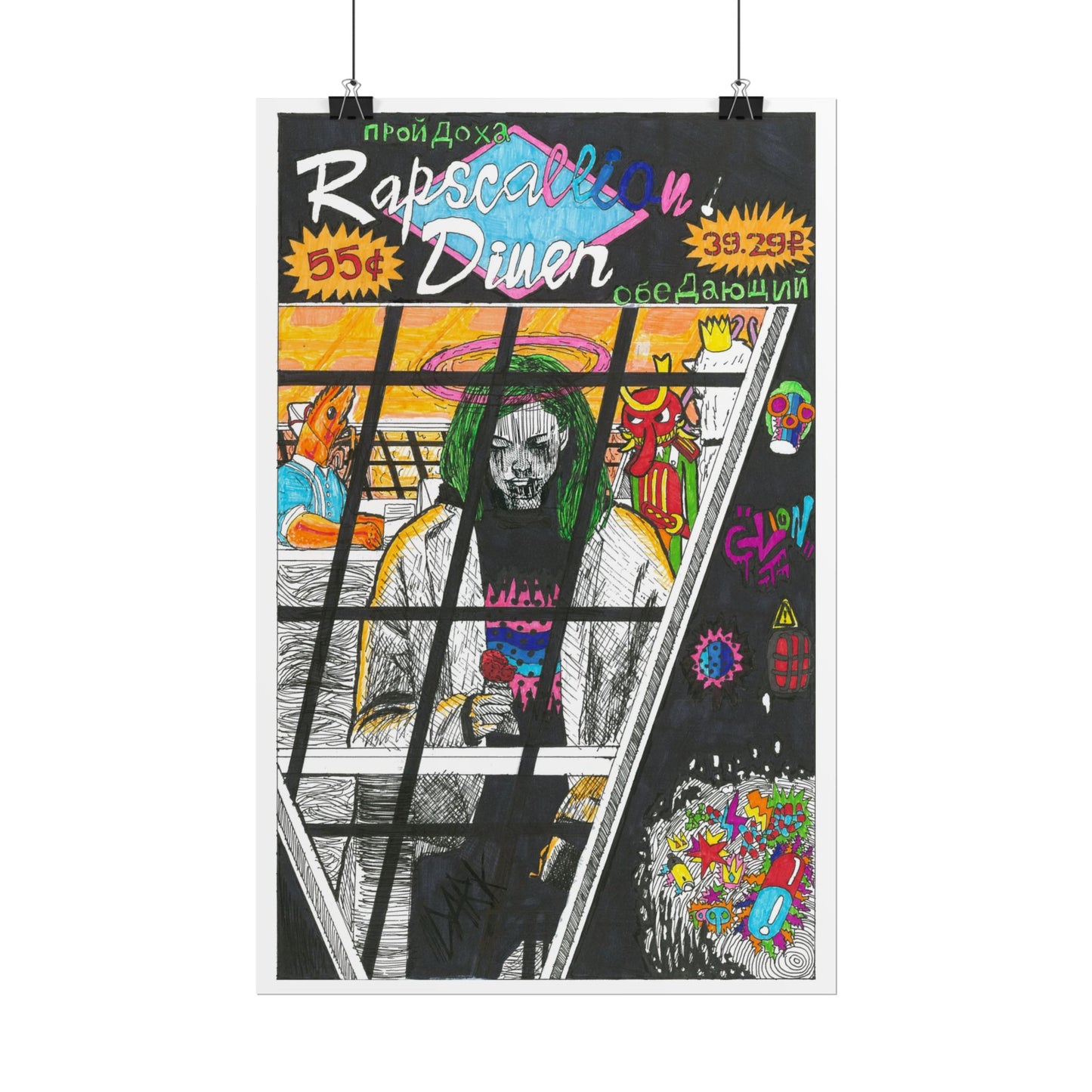 Rapscallion Diner Rolled Poster
