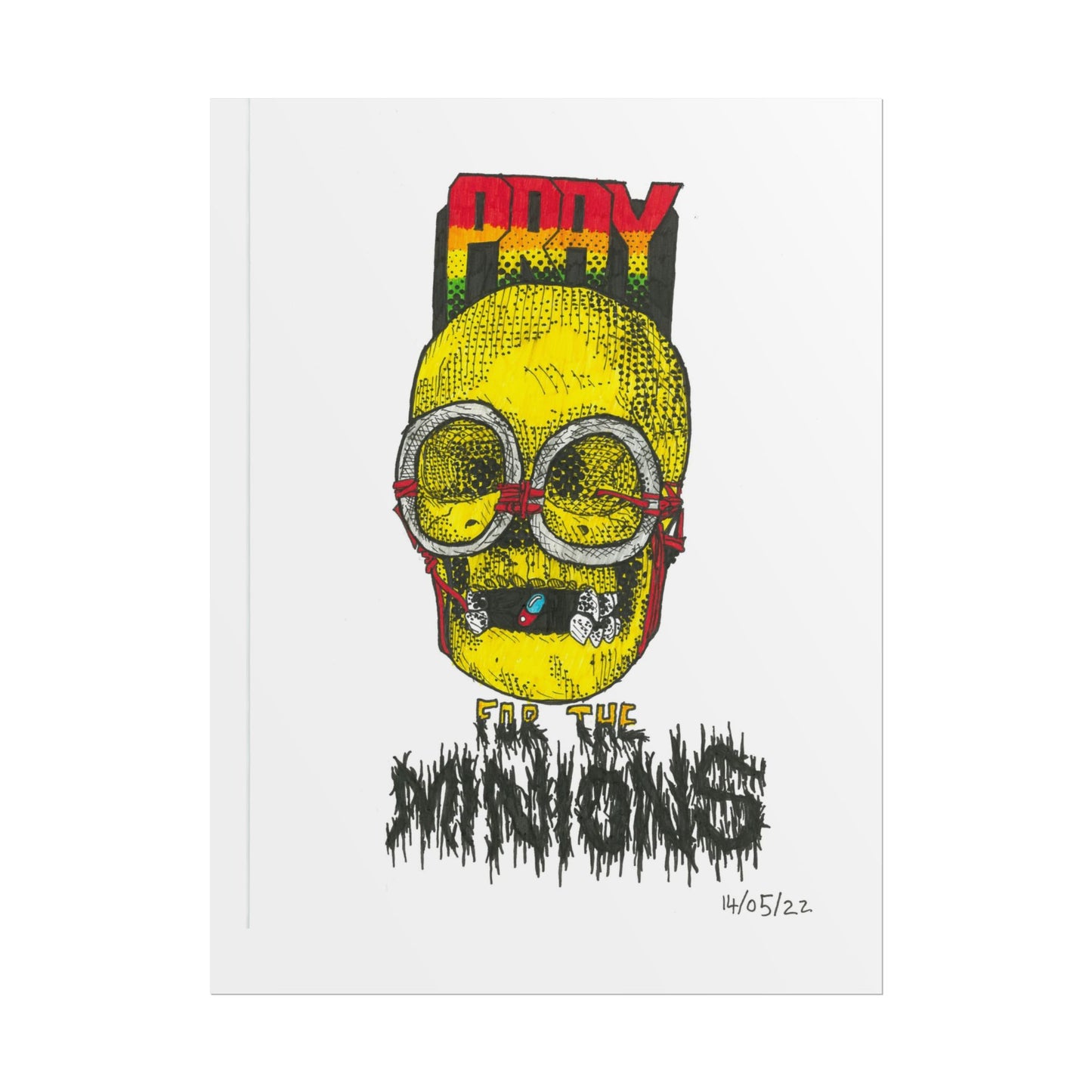 Rapscallion Pray For Minions Rolled Poster