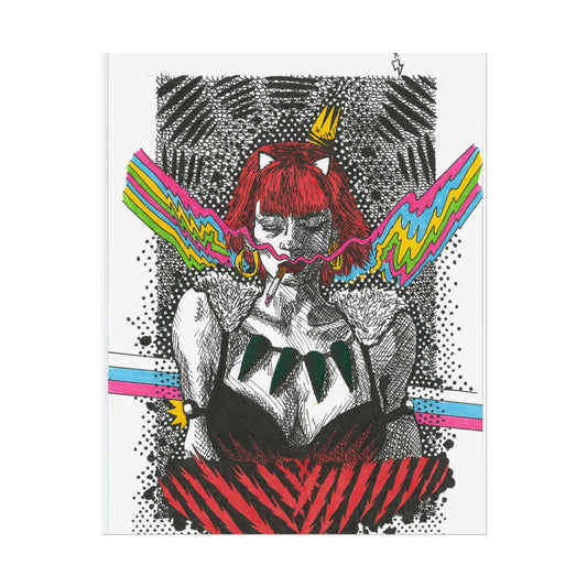 Rapscallion Wolf Girl Rolled Poster