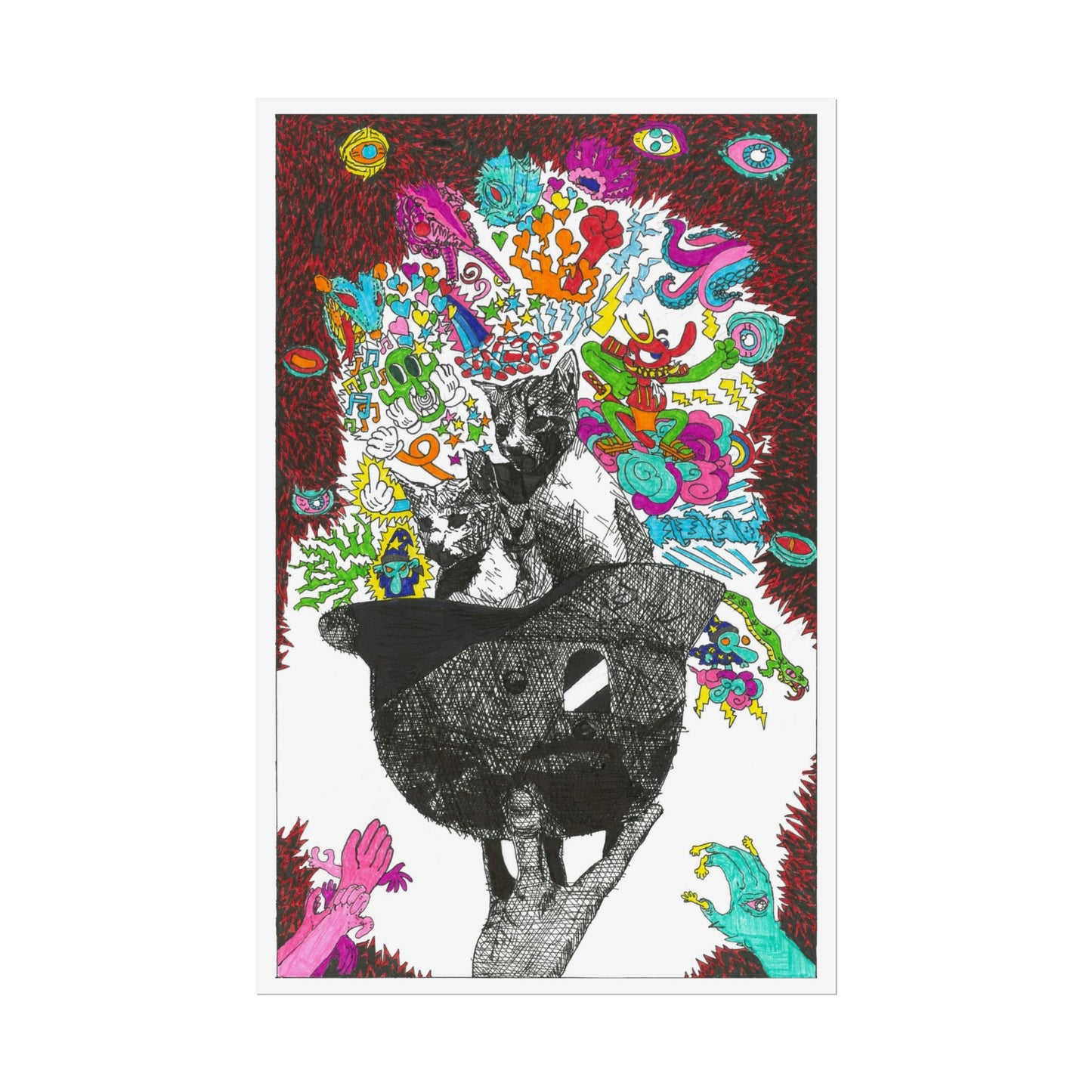Rapscallion Fascist Feline Rolled Poster