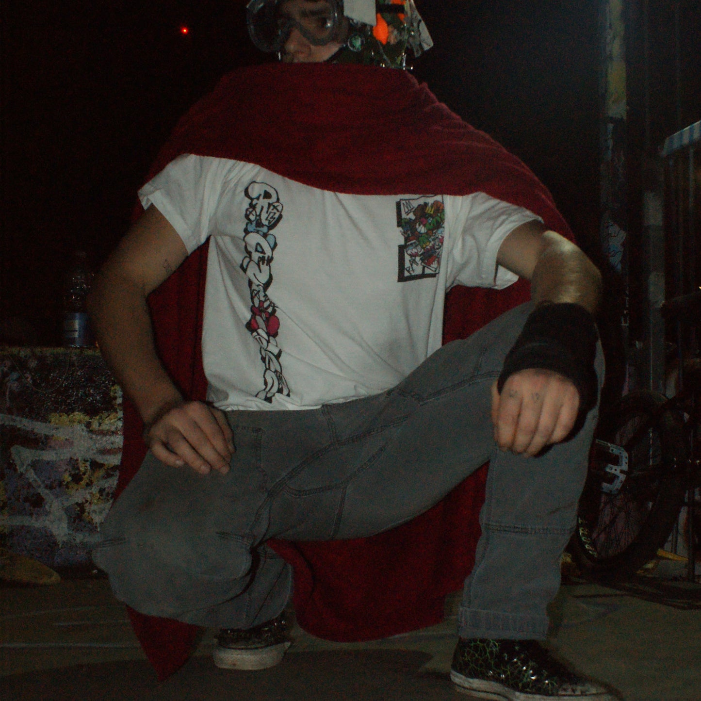 Rapscallion Logo Red Back Piece T shirt Uni Sex Merch