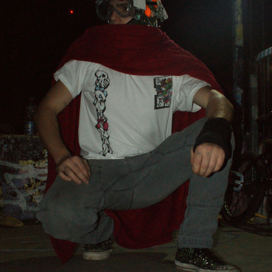 Rapscallion Logo Red Back Piece T shirt Uni Sex Merch
