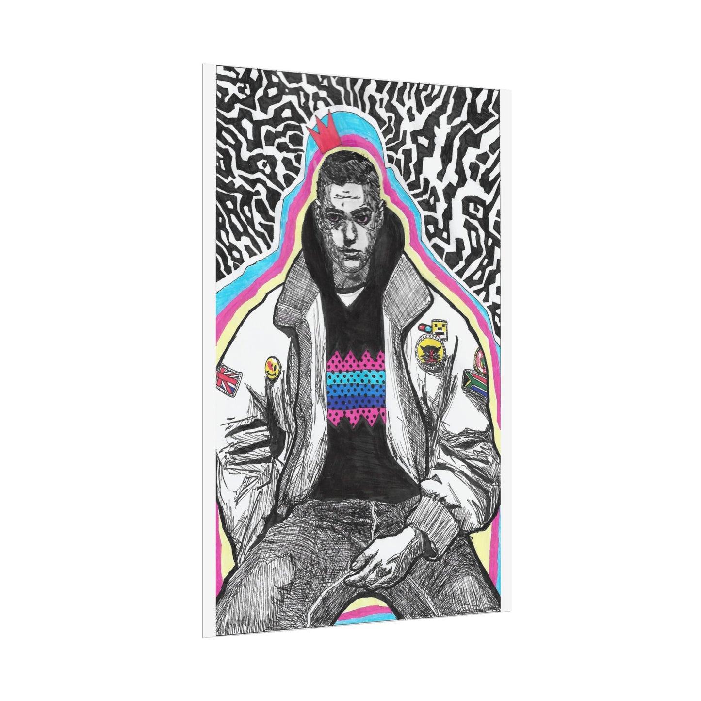 Rapscallion Self Portrait 2020 Rolled Poster