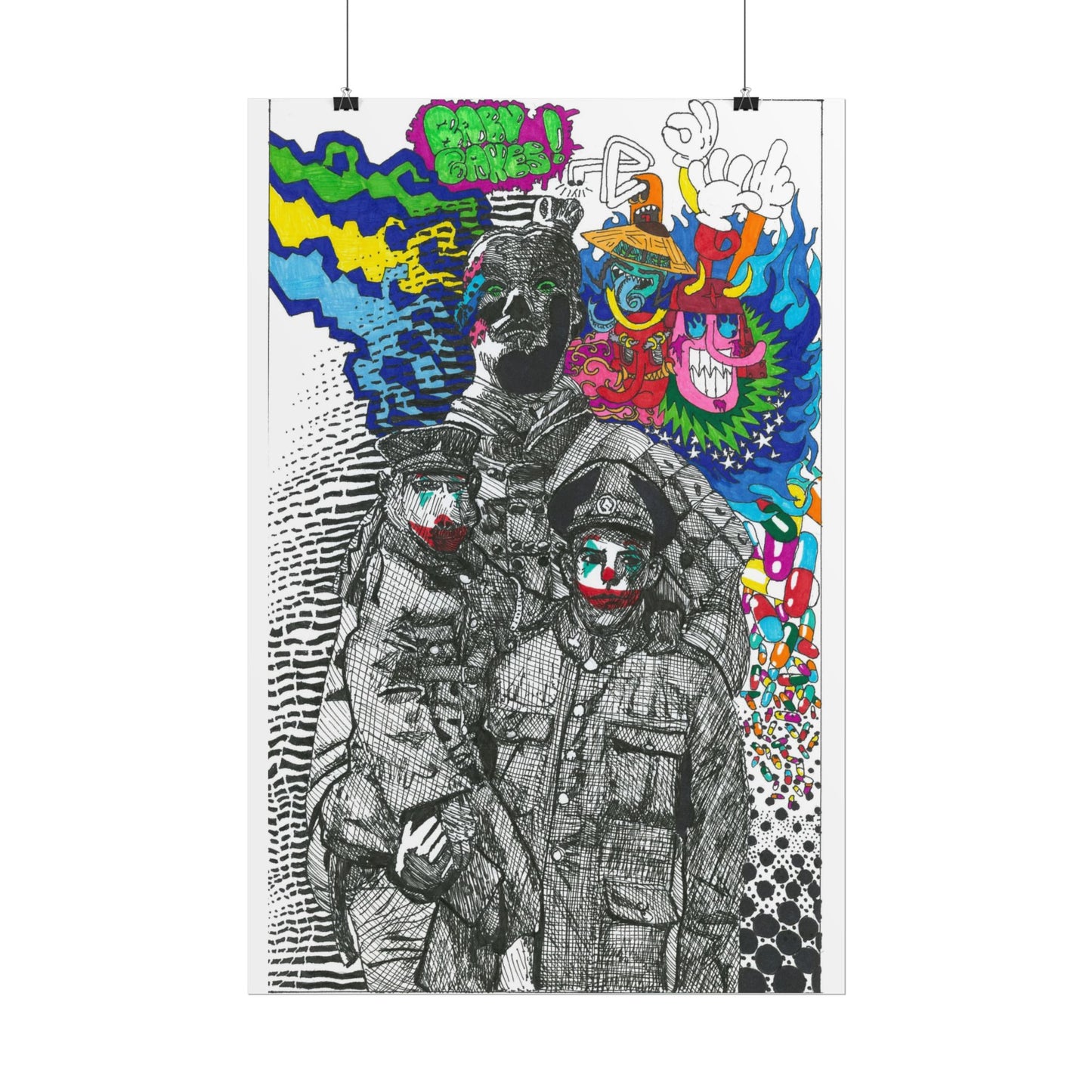Rapscallion Baboon Man Rolled Poster