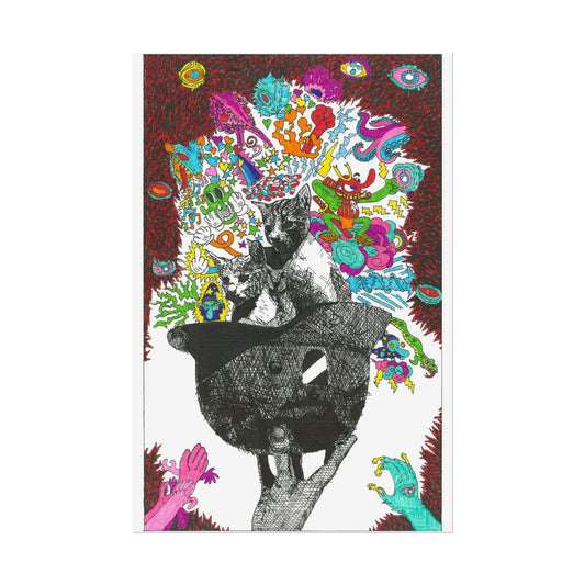 Rapscallion Fascist Feline Rolled Poster